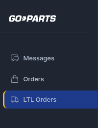 Left nav with LTL Orders